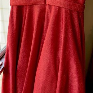 sparkly red formal dress